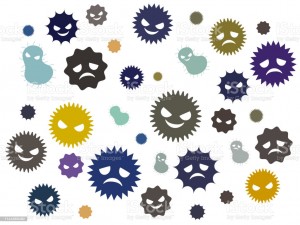 Illustration of a cute virus